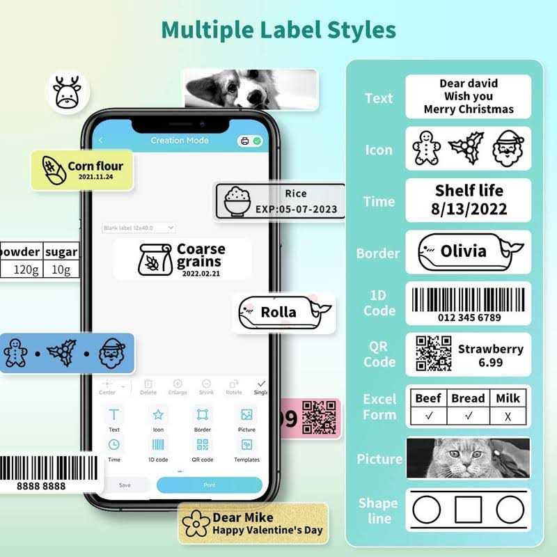 Phomemo D30 Label Maker Bluetooth Label Printer Machine with Tape - Image 5