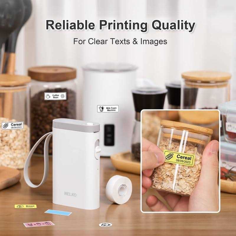Nelko Label Maker Machine with Tape P21 Portable Bluetooth Label Printer - Image 3