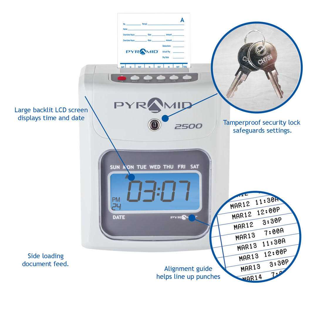 Pyramid Time Systems 2500 Time Clock - Image 5