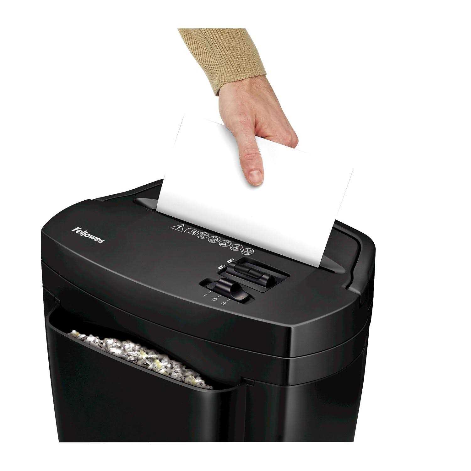 Fellowes Powershred 11C-H Cross-Cut Paper Shredder Black - Image 3