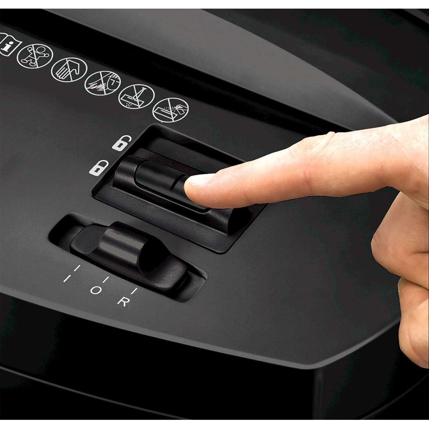 Fellowes Powershred 11C-H Cross-Cut Paper Shredder Black - Image 4