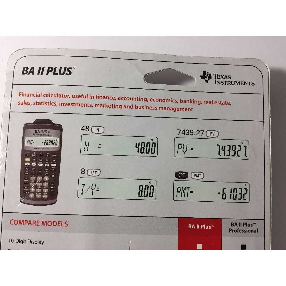Texas Instruments Plus Financial Calculator - Image 3