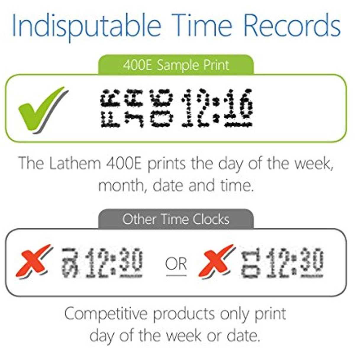 Lathem 400E Top Feed Time Clock Bundle - Image 3