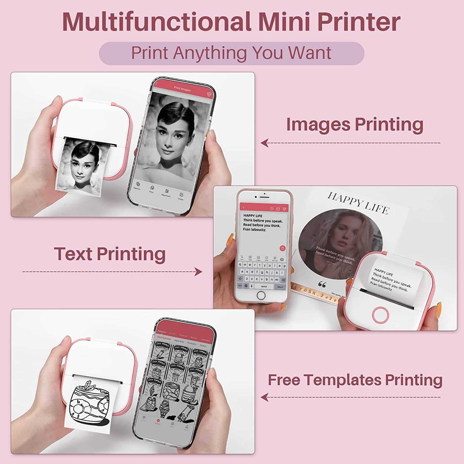 Phomemo T02 Pocket Printer Mini Portable Bluetooth Printer Wireless Thermal Printer - Image 3