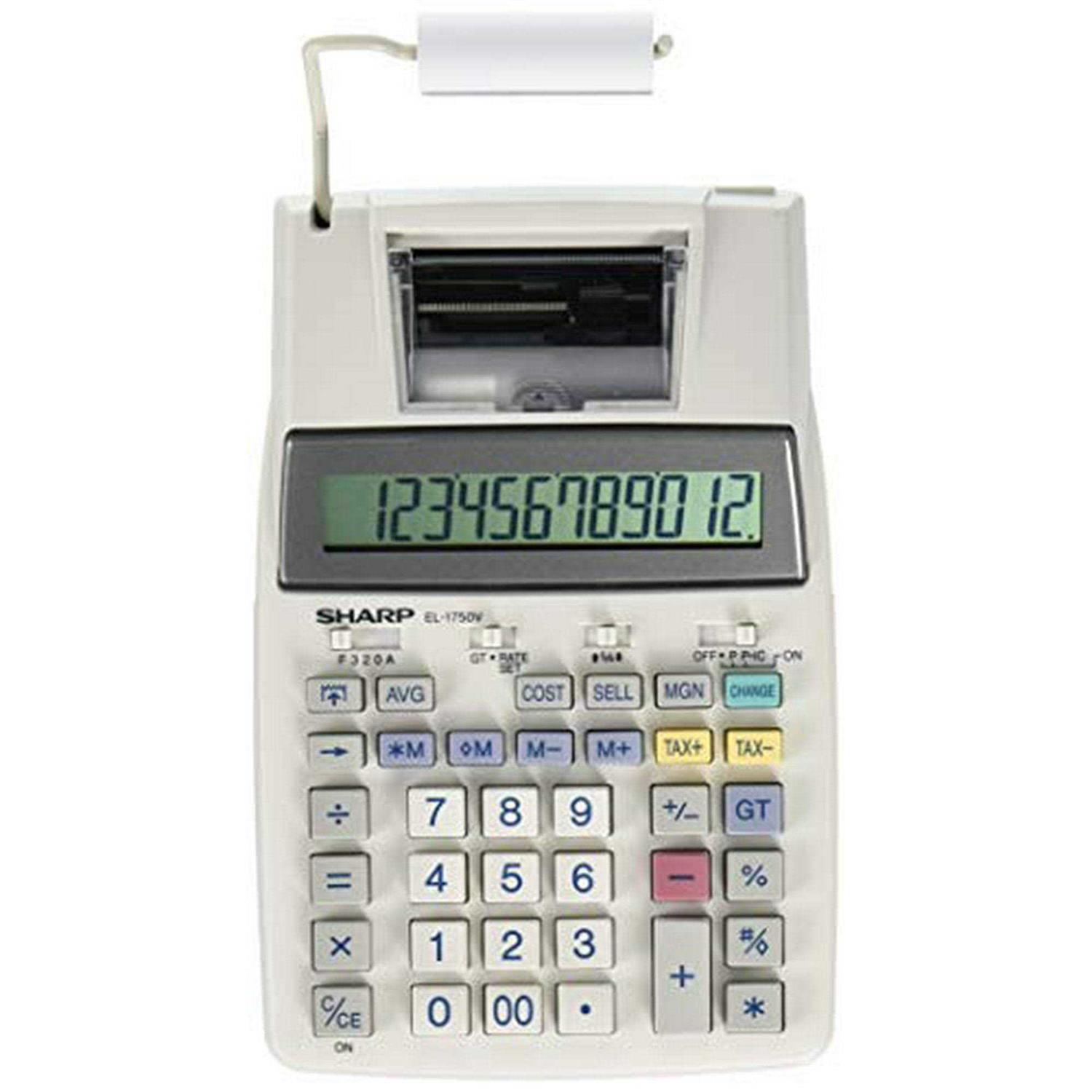 Sharp printer calculator Semi desktop type 12 digit El-1750v - Image 4