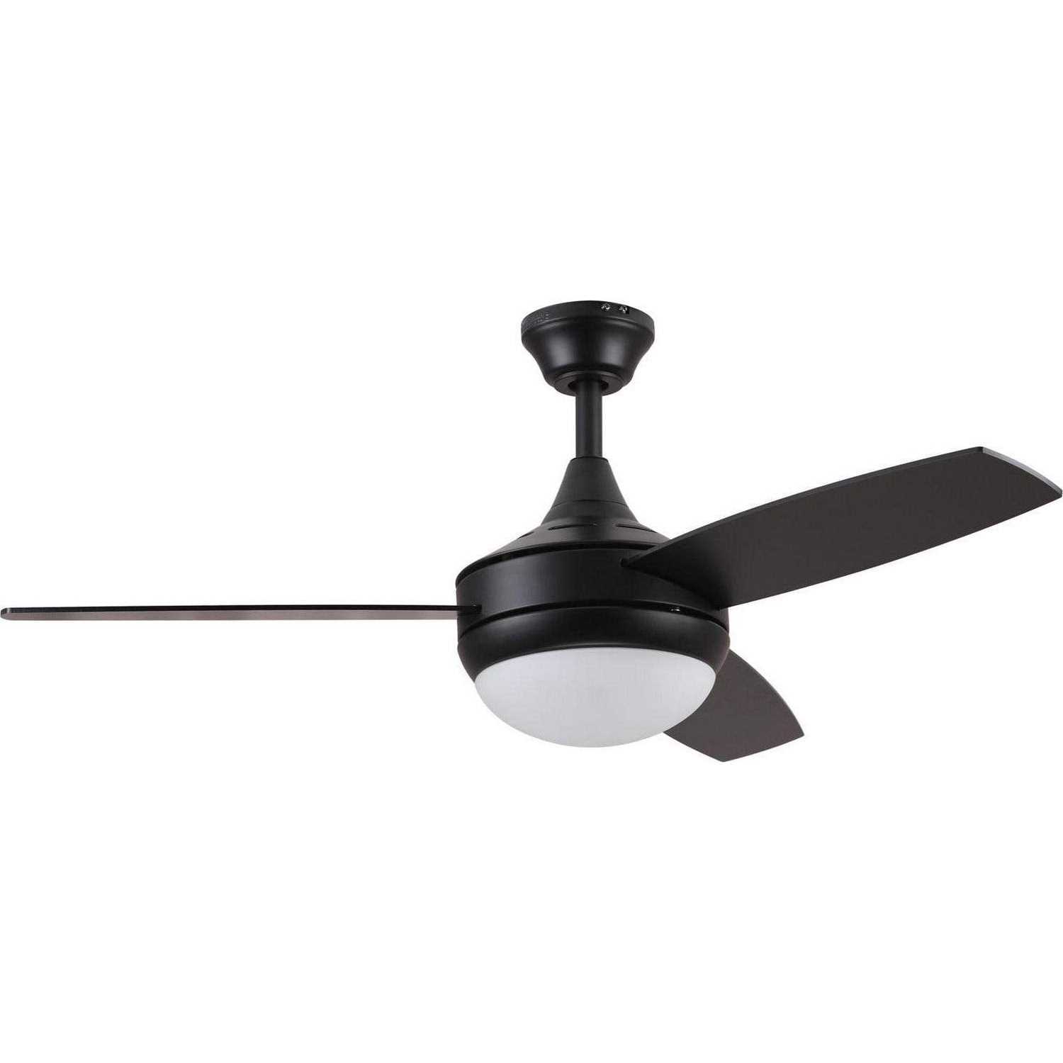 Harbor Breeze Beach Creek 44-in Matte Black LED Indoor Ceiling Fan with Light and Remote - Image 4