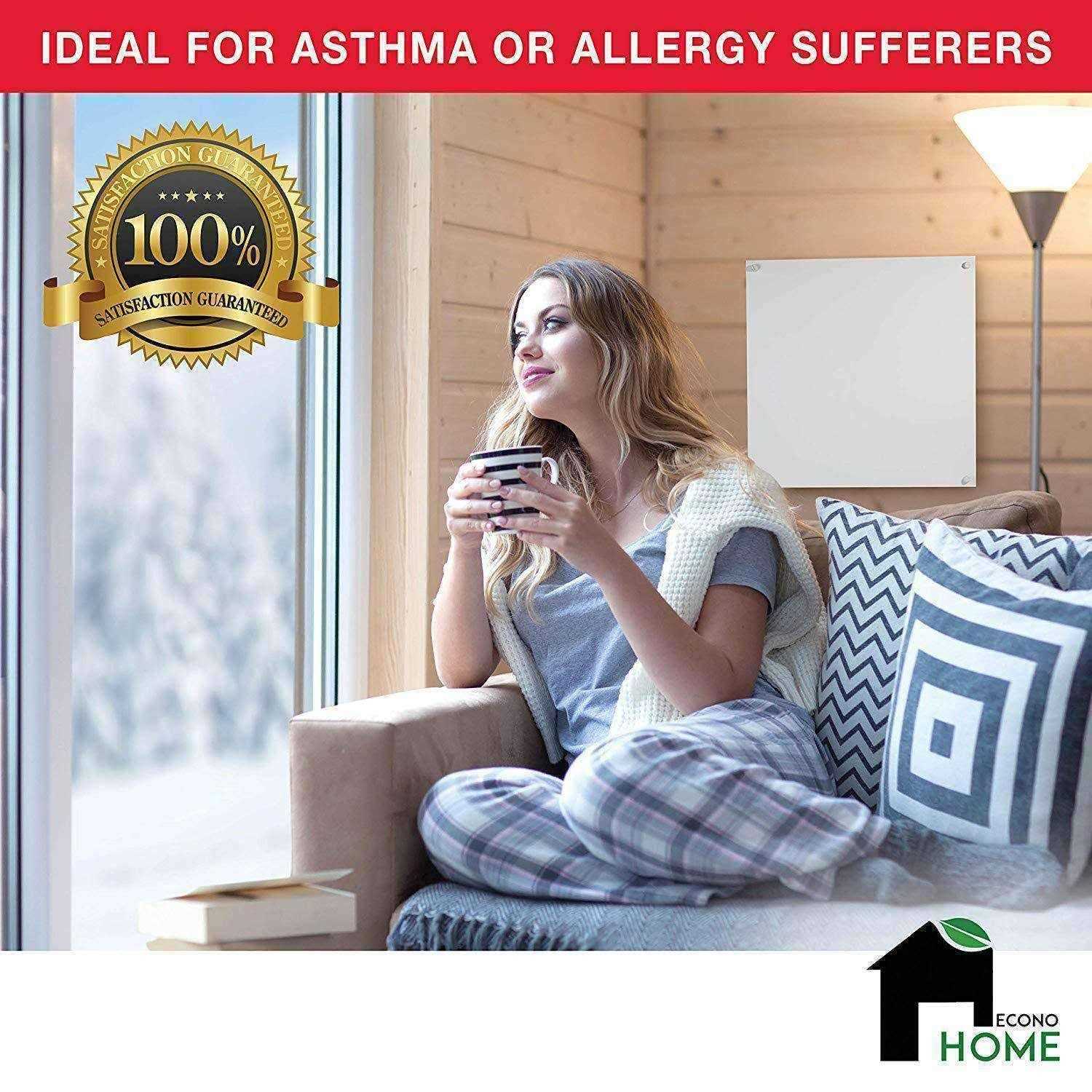 EconoHome Wall Mount Space Heater Panel with Thermostat 400 Watt Convector Heater - Image 5