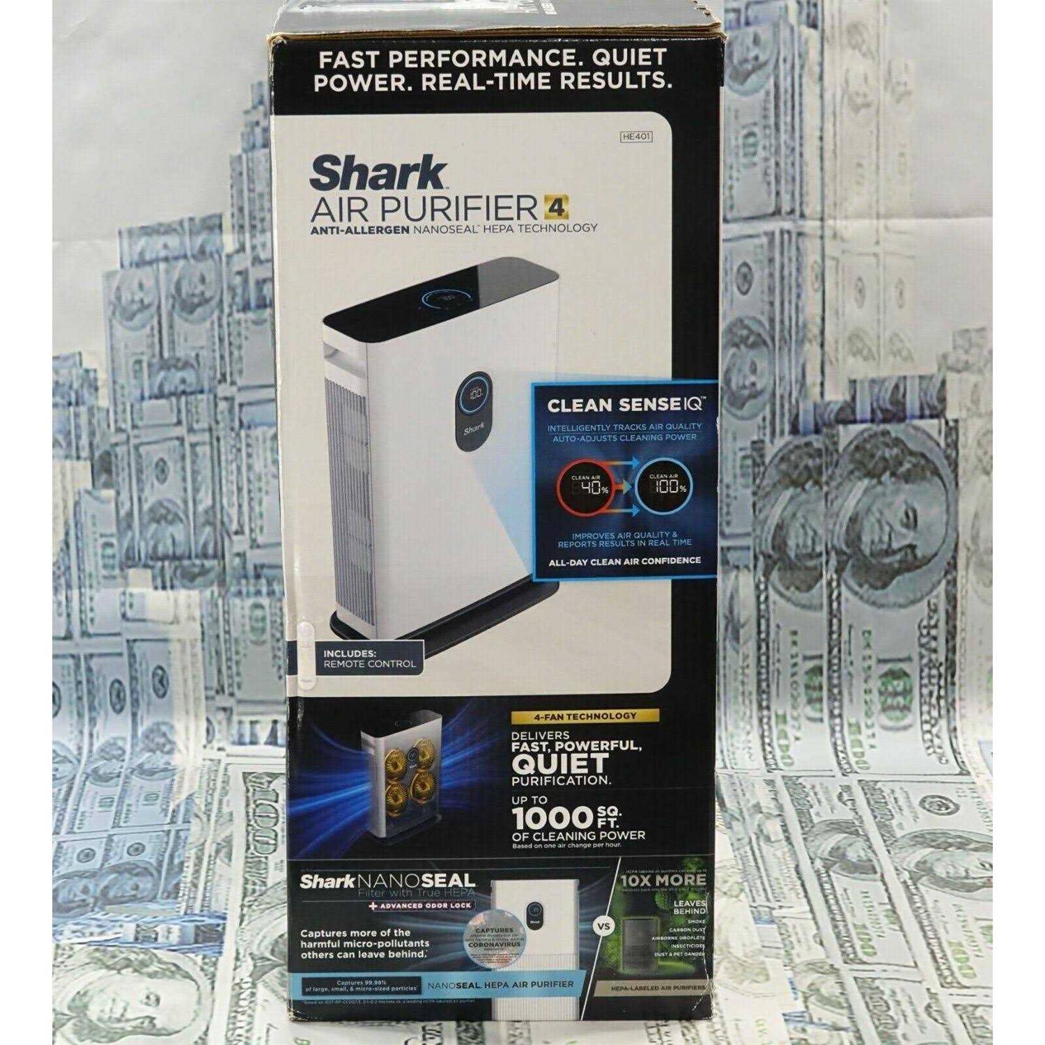 Shark Air Purifier 4 with Anti-Allergen Multi-Filter Advanced Odor Lock Smart sensing HE401 - Image 3