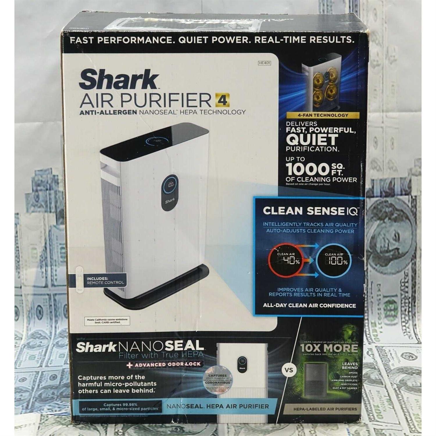 Shark Air Purifier 4 with Anti-Allergen Multi-Filter Advanced Odor Lock Smart sensing HE401 - Image 5