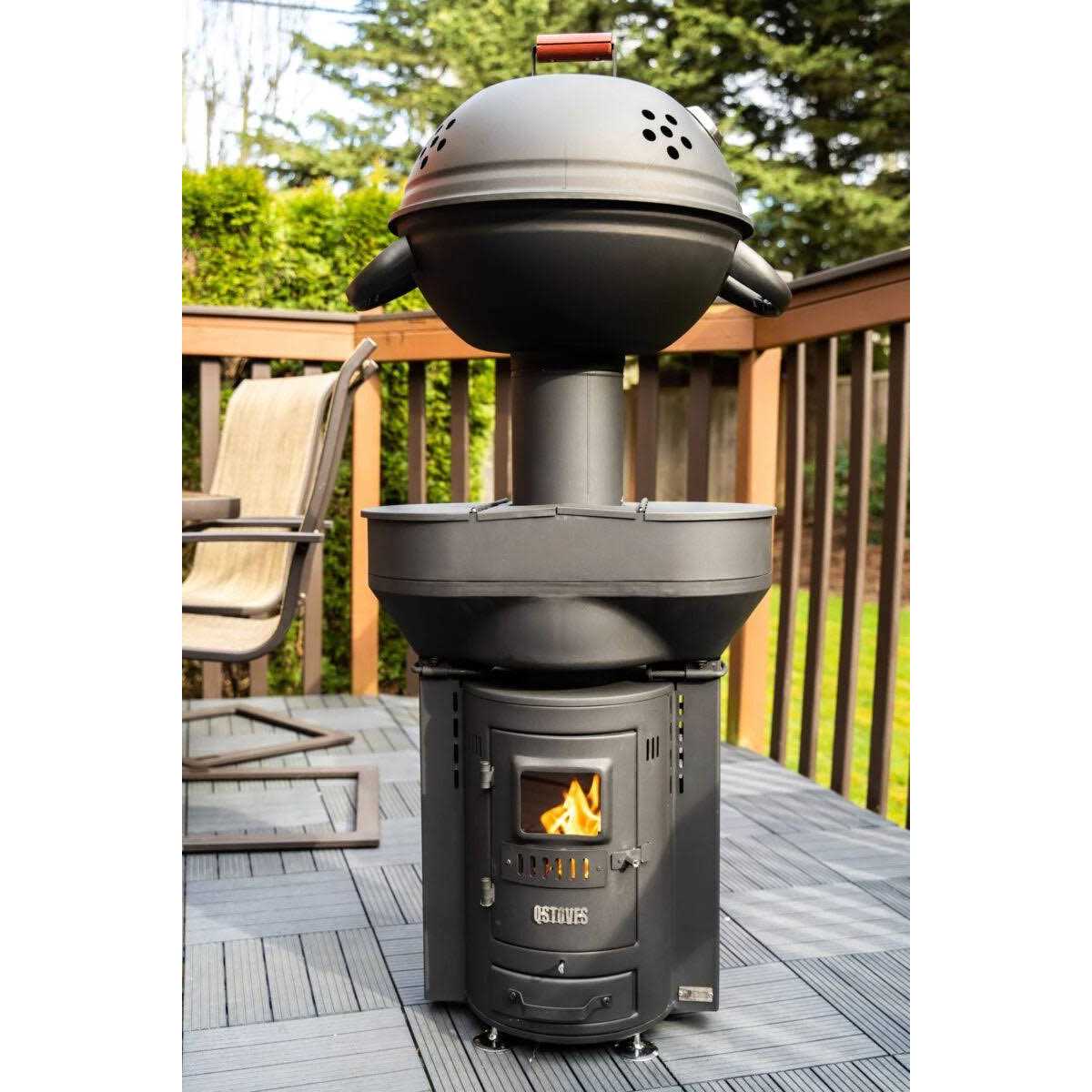 Q-Stoves Q05X Q-FLAME Outdoor Wood Pellet Patio Heater - Image 3
