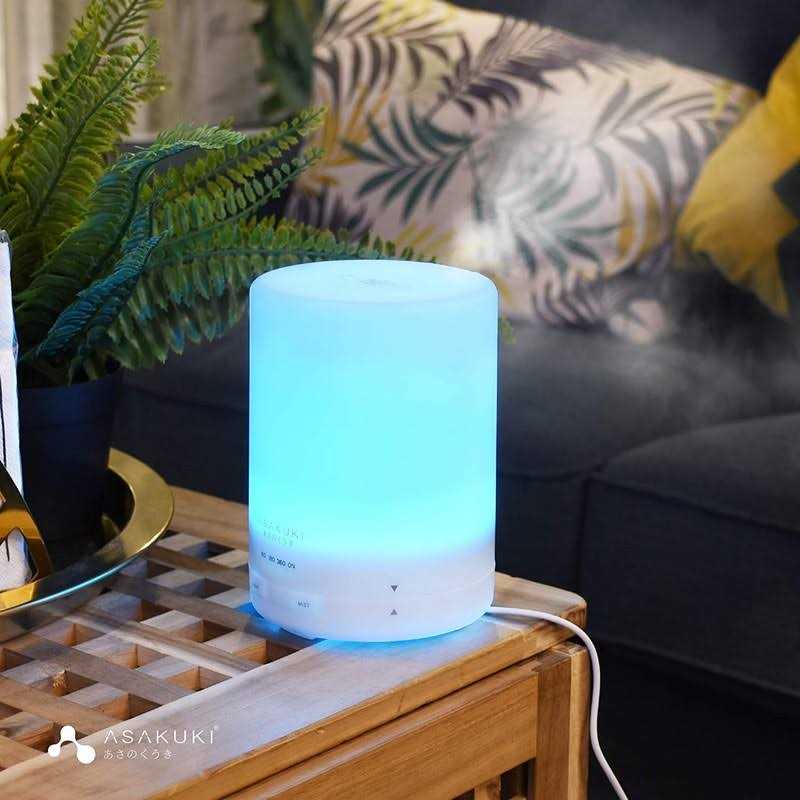 Asakuki 300ml Essential Oil Diffuser, Quiet 5-in-1 Premium Humidifier, Natural Home Fragrance Aroma Diffuser with 7 LED Color Changing Light and Auto - Image 5