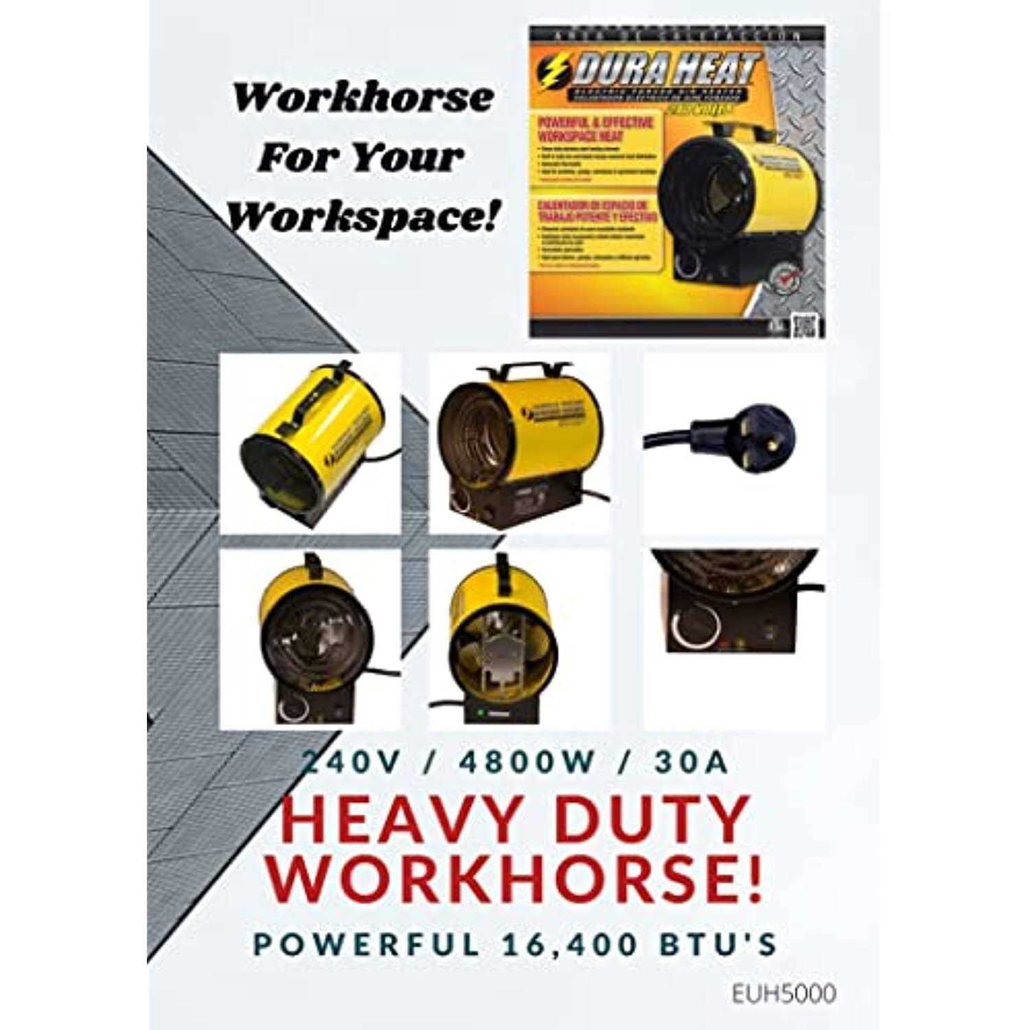 DuraHeat Electric Forced Air Heater - Image 3