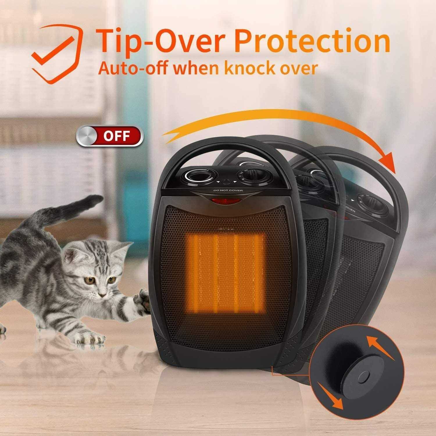 GiveBest Portable Electric Space Heater With Thermostat - Image 4