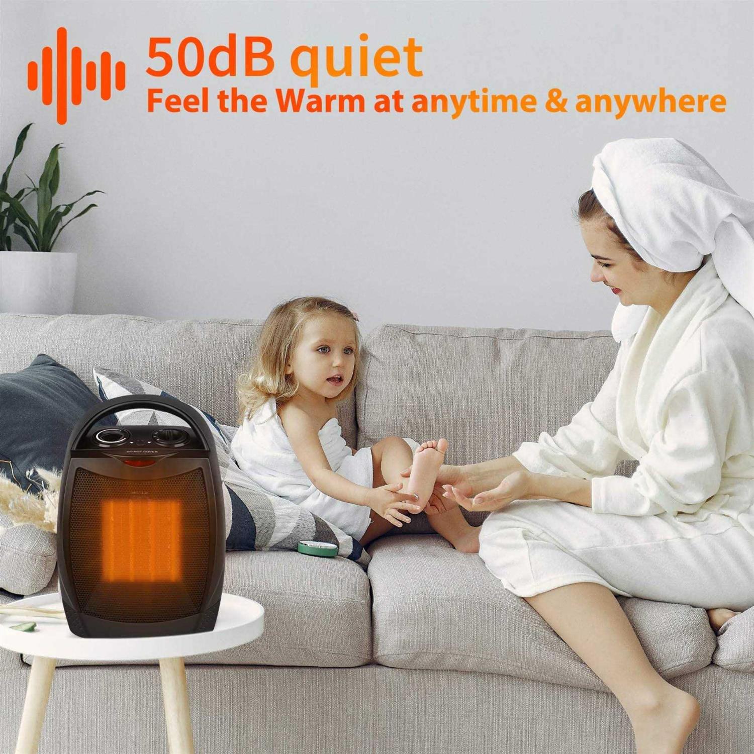 GiveBest Portable Electric Space Heater With Thermostat - Image 3