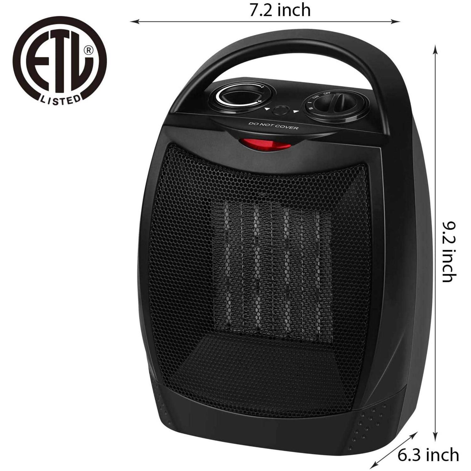 GiveBest Portable Electric Space Heater With Thermostat - Image 4