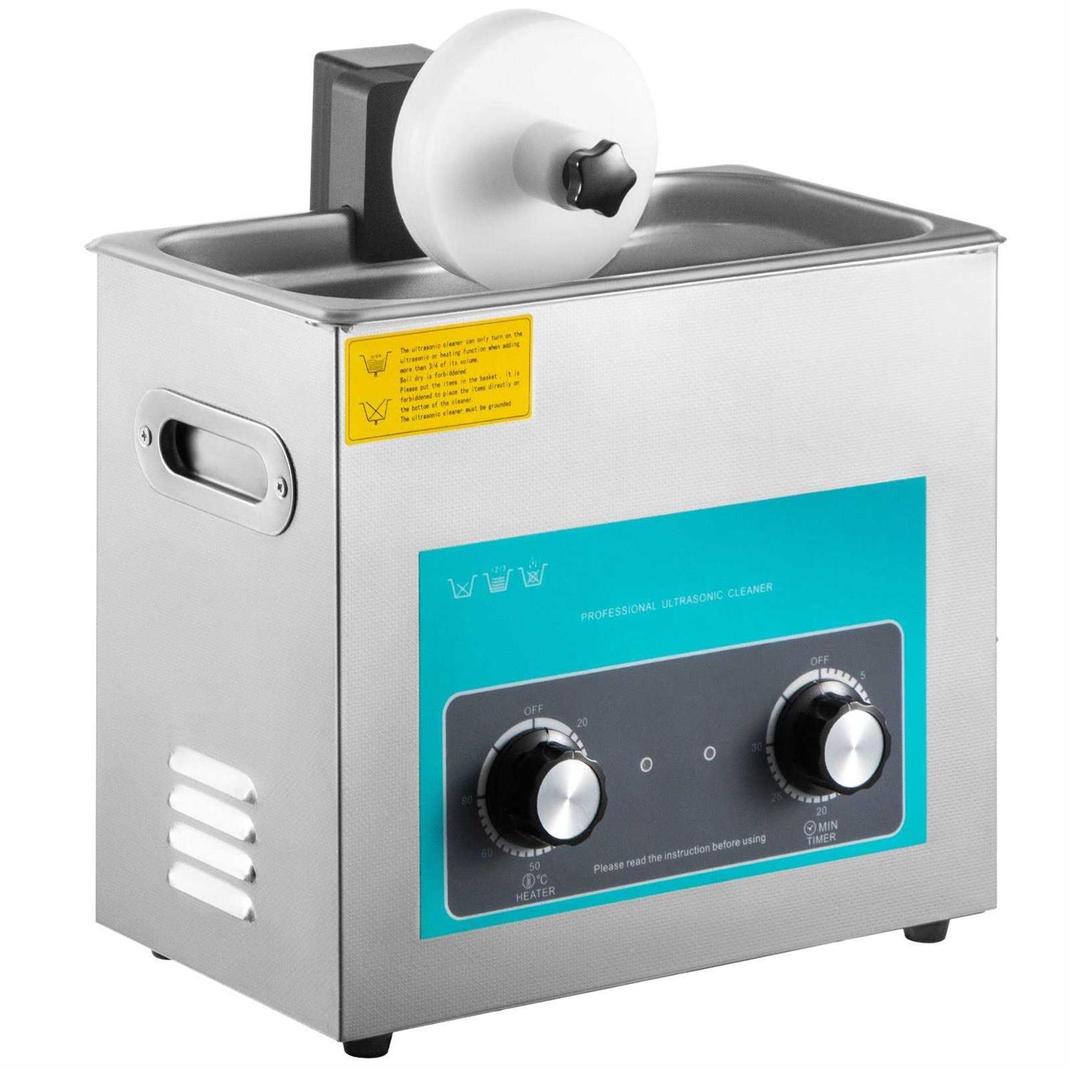 VEVOR Ultrasonic Vinyl Record Cleaner 6L 40kHz Vinyl Ultrasonic Cleaning Machine Knob Control Record Ultrasonic Cleaner 4 Records Vinyl Sonic - Image 4