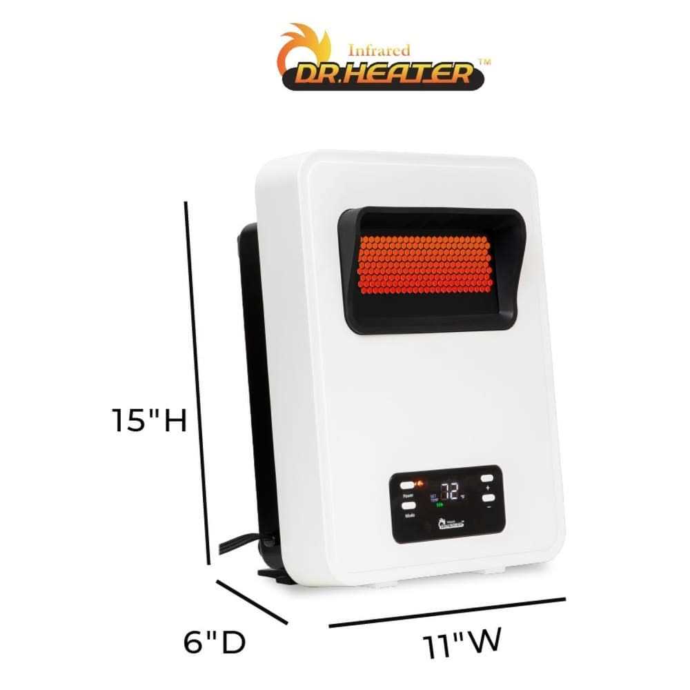 Dr. Infrared Heater Wall Mount or Portable Space Heater DR-908 - Image 3