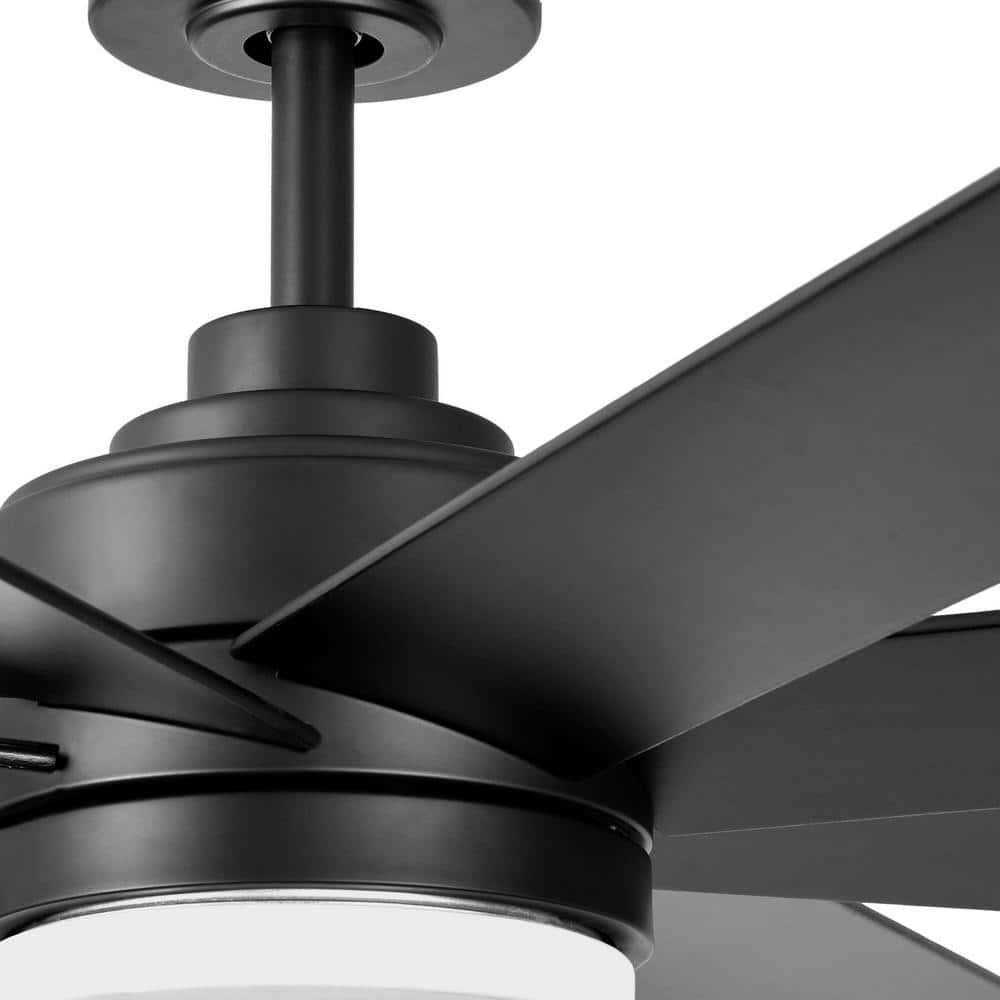 Home Decorators Collection Celene 62 in. LED Indoor/Outdoor Matte Black Ceiling Fan with Light and Remote Control - Image 4