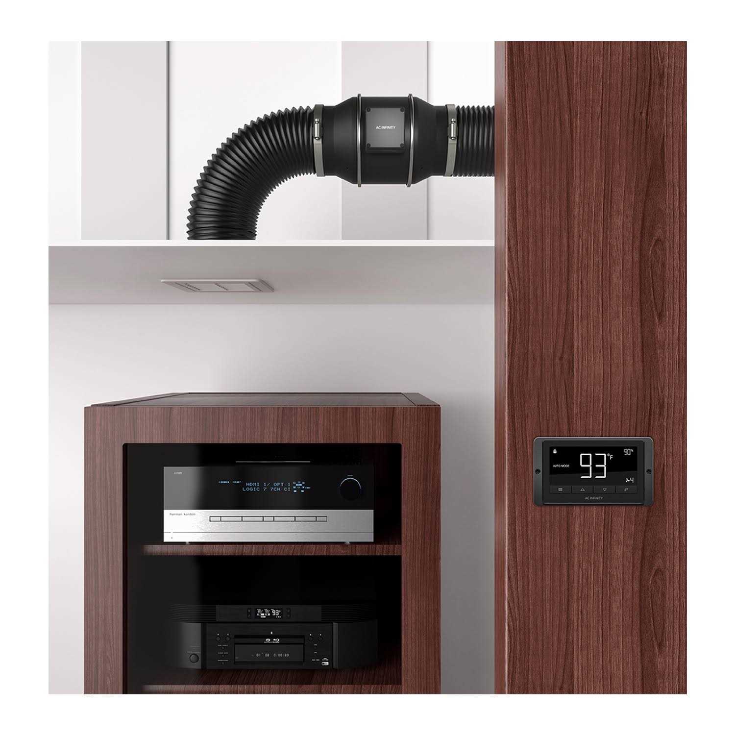 AC Infinity CLOUDLINE T6, Quiet Inline Duct Fan System with Temperature and Humidity Controller - Image 3