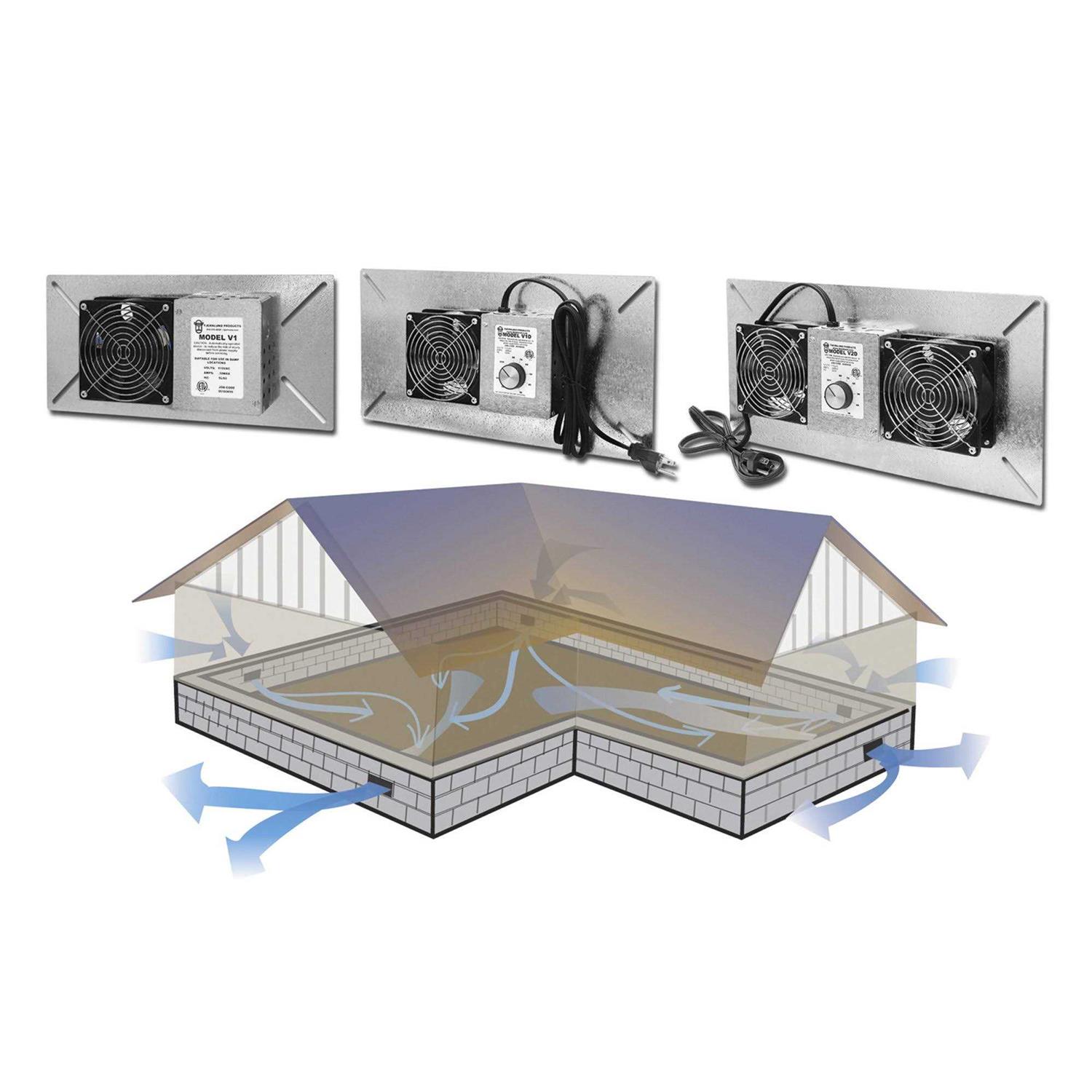 Tjernlund V2D 220 cfm Crawl Space Fan - Image 4