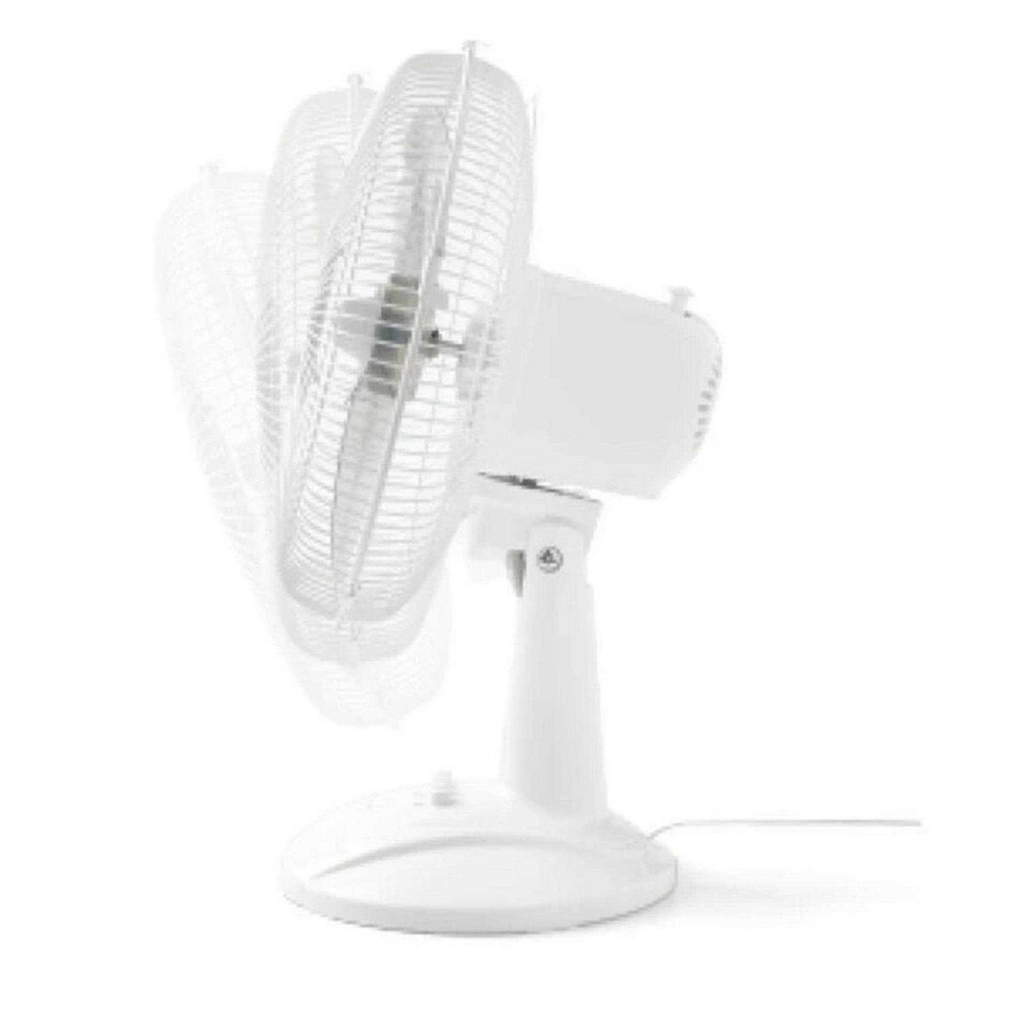 Mainstays 12 inch 3-Speed Oscillating Table Fan FT30-8MBW - Image 3