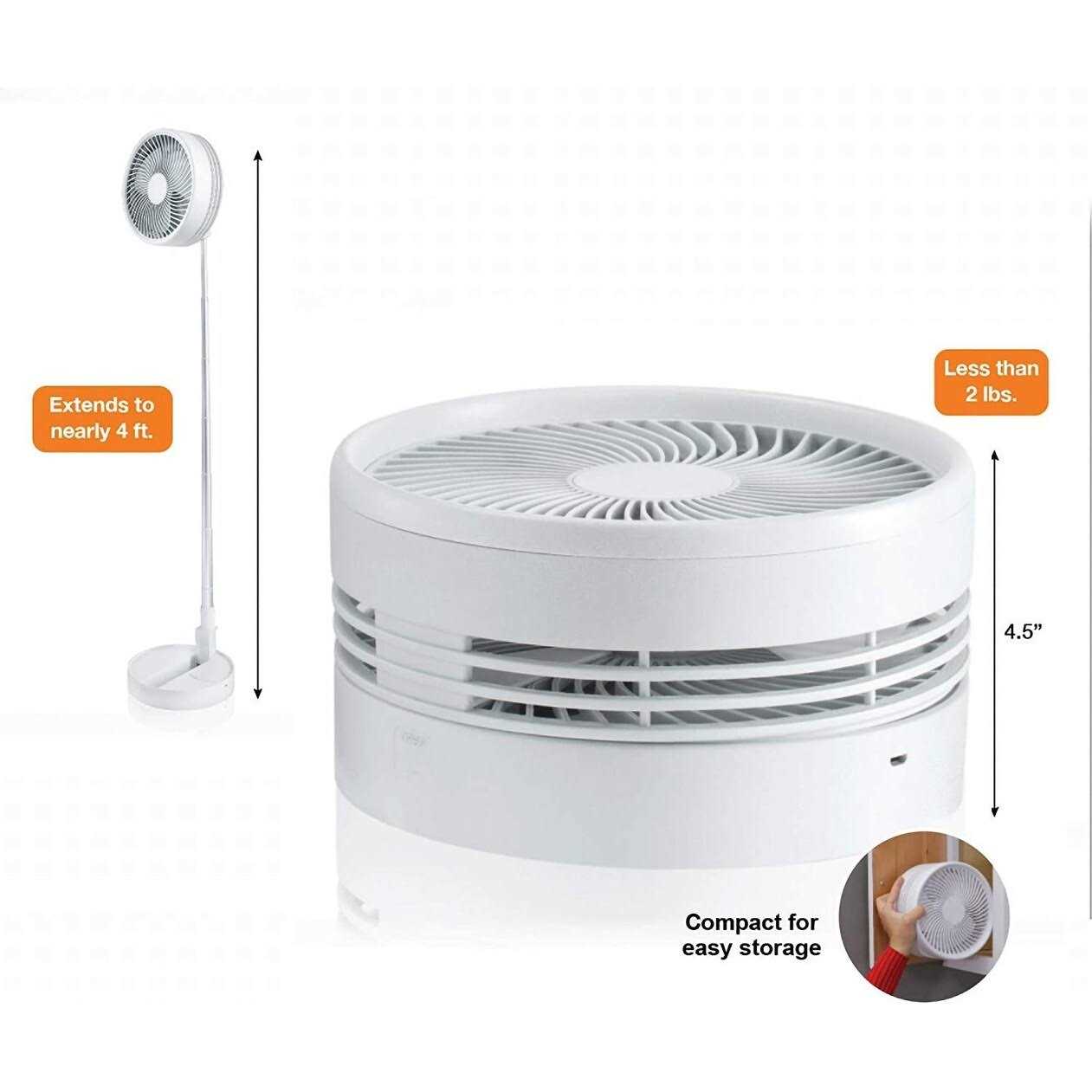 My Fold Away Fan Rechargeable 2 in 1 - Image 5