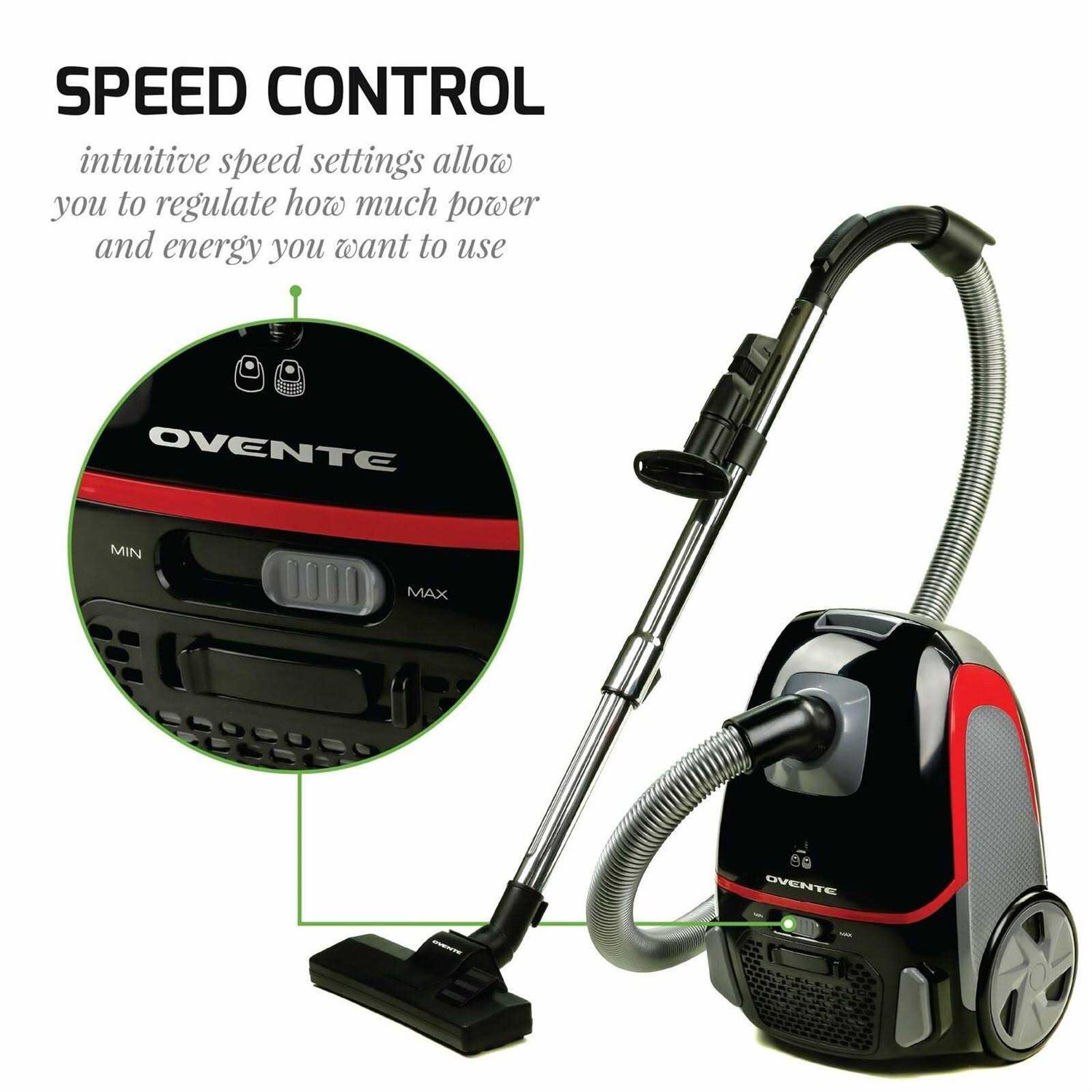 Ovente Electric Lightweight Canister Vacuum Cleaner with 3 - Image 5