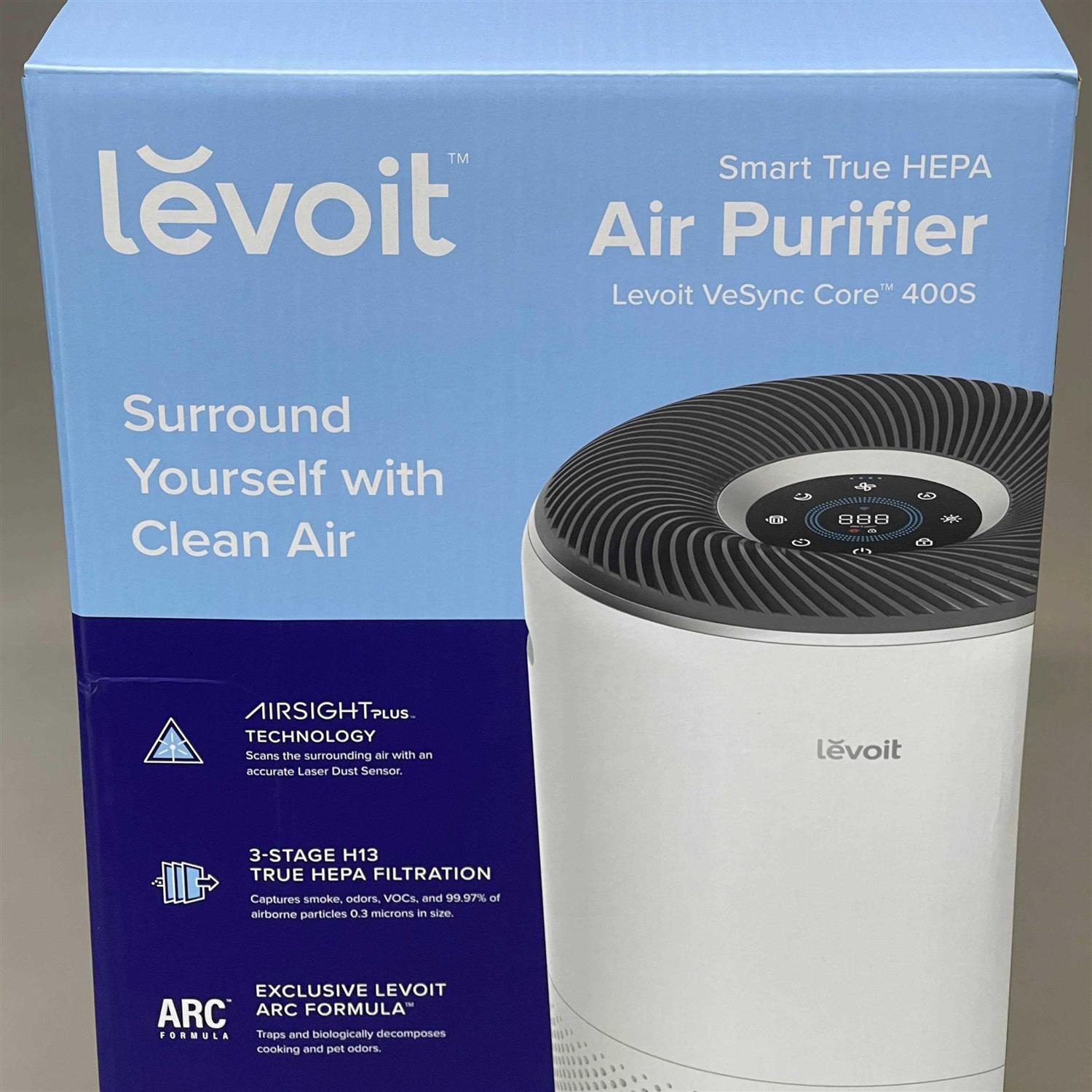 F19 Levoit Luftreiniger für Allergiker, H13 Hepa Core 400S. LEVOIT. Luftreiniger. 81004337368500. - Image 4