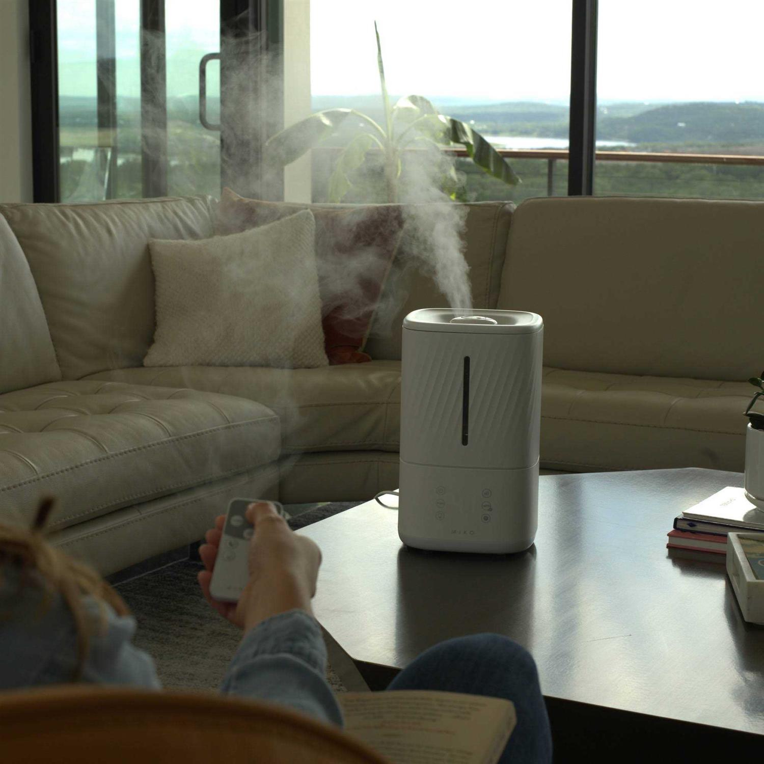 Miko Ultrasonic Humidifier with Cool and Warm Mist - Image 3
