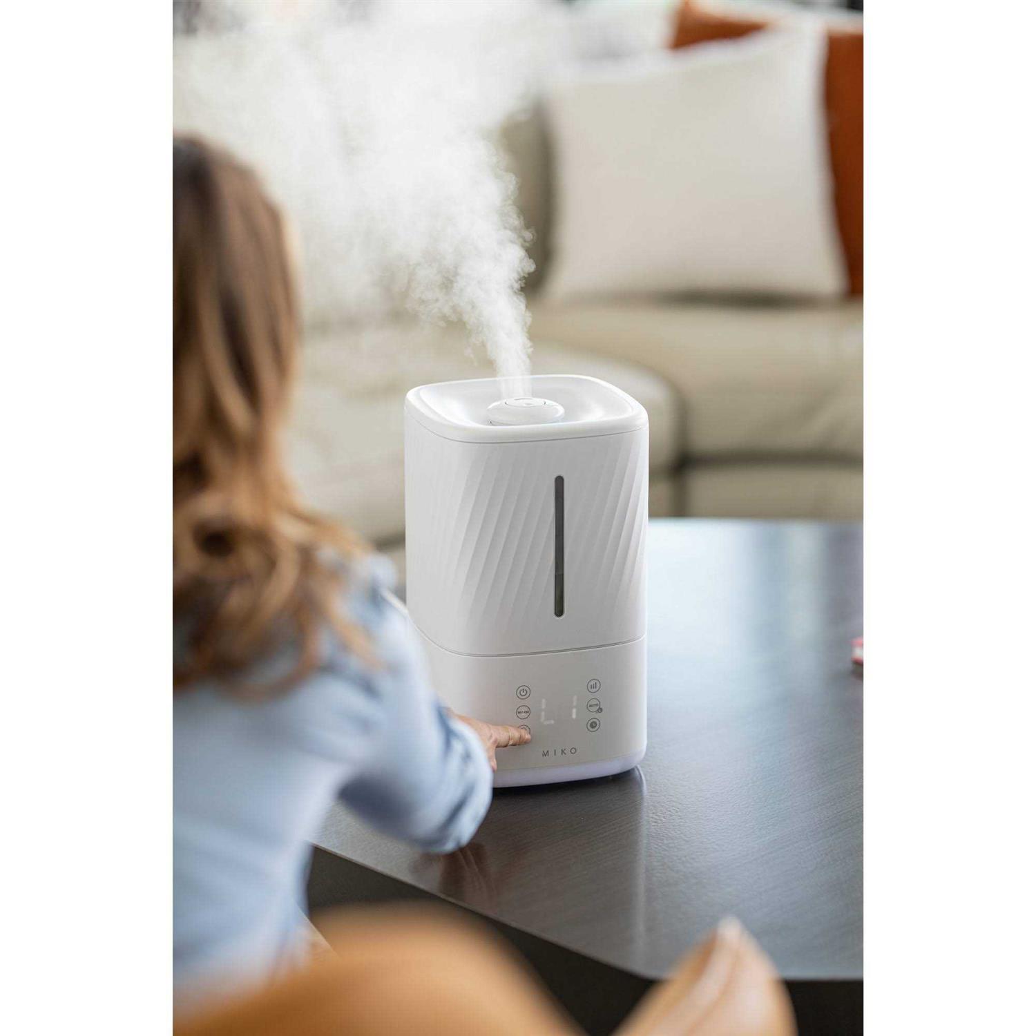 Miko Ultrasonic Humidifier with Cool and Warm Mist - Image 4