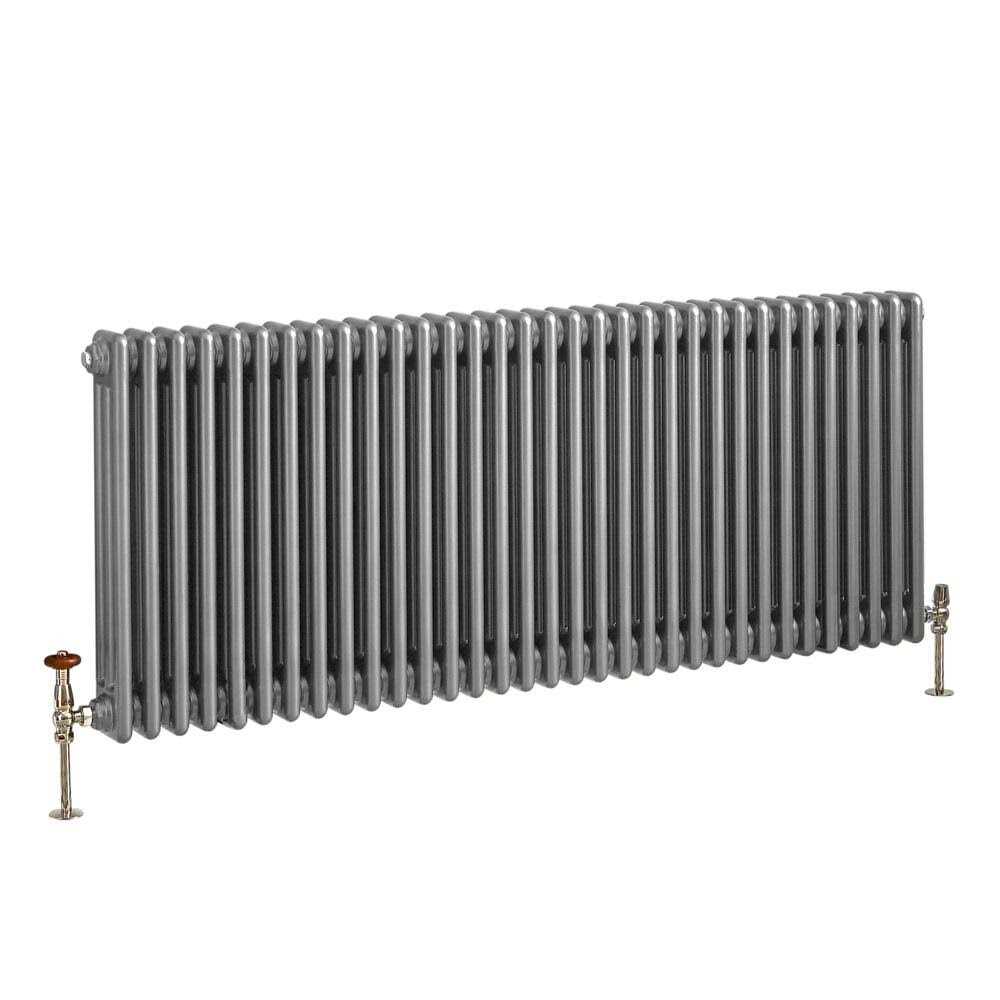 Regent White Horizontal Traditional Cast-Iron Style Radiator - Image 4