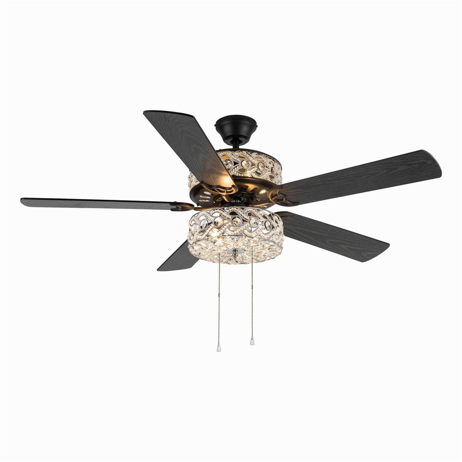 River of Goods 52 inch Luxe Enlaced Crystal LED Ceiling Fan with Light - Image 5