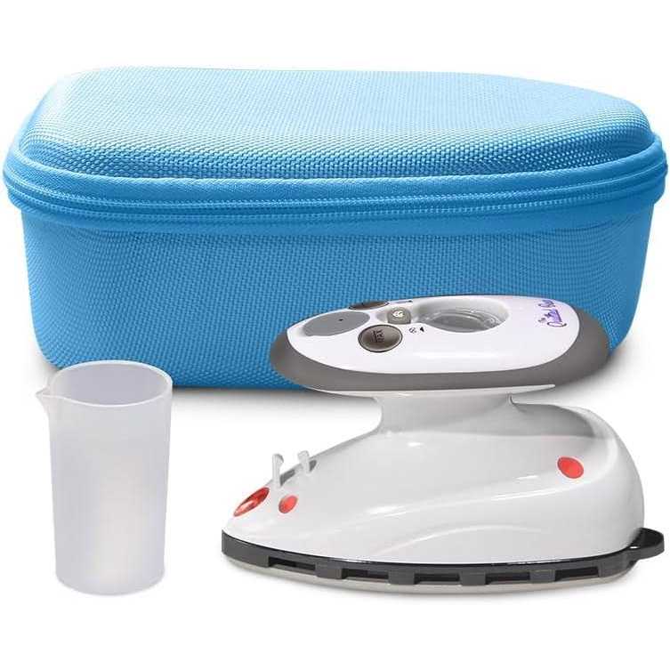 The Quilted Bear Mini Iron Lightweight Mini Steam Iron with Ceramic Sole Base Plate & Temperature Gauge For Use As A Craft Iron or Travel Iron - Image 3