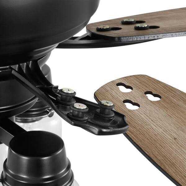 Hampton Bay Stoneridge 52 in. Bronze Hugger LED Ceiling Fan with Light Kit - Image 3