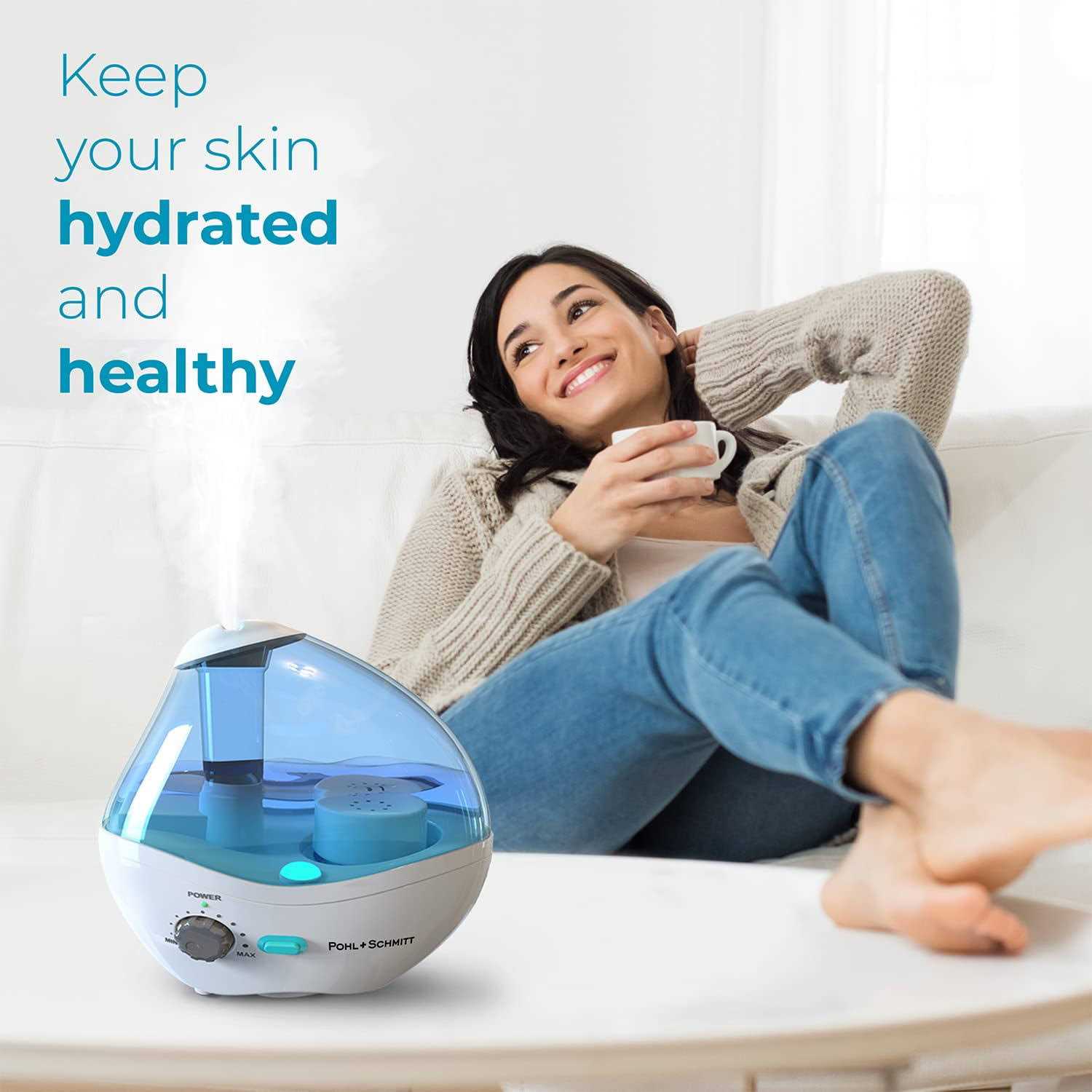 Ultrasonic Viral Support Humidifier for Bedrooms, Whisper-Quiet Operation with Nightlight and Auto-Shut Off - Image 5