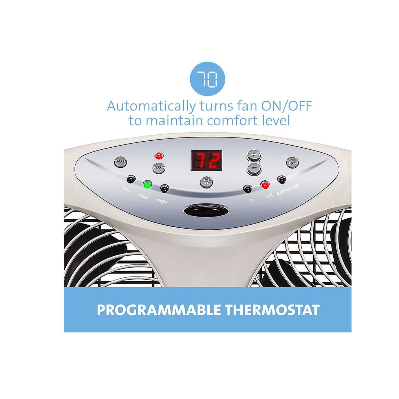 BIONAIRE Premium Digital 8.5 Twin Window Fan - Image 5