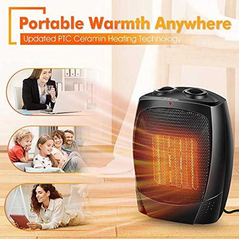 TRUSTECH Space Heater 1500w Ceramic Desk Space Heaters For Indoor Use - Image 4