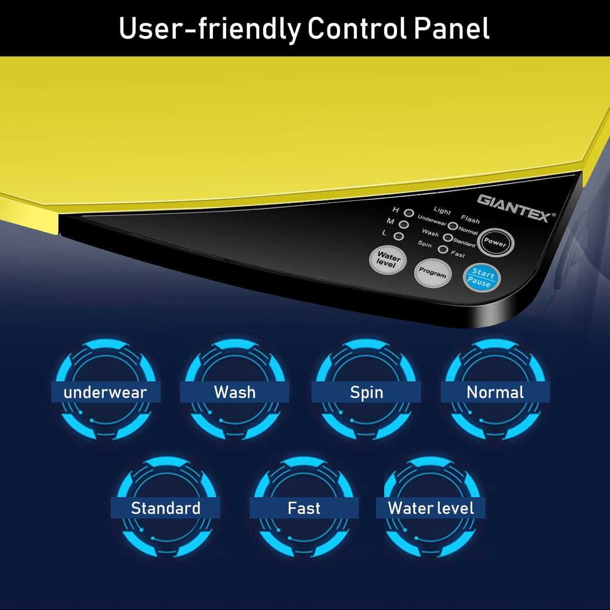 Full-Automatic Washing Machine 7.7 lbs Washer/Spinner Germicidal UV Light - Image 5