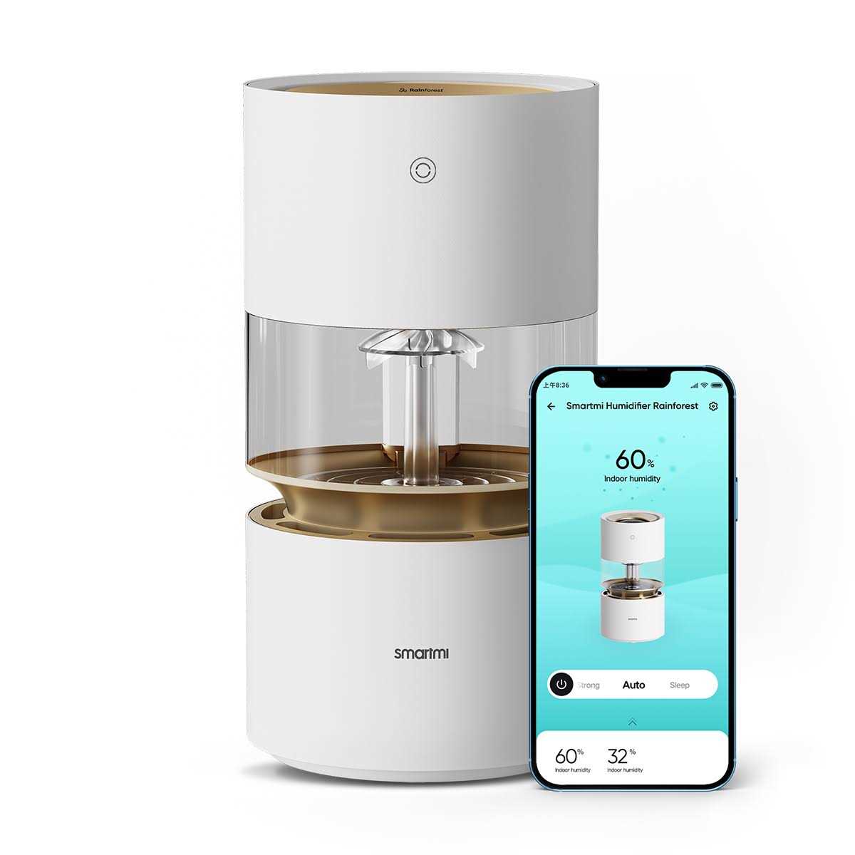 Rainforest Humidifier White 8-5/8 diam. x 16-5/8 h - Image 5