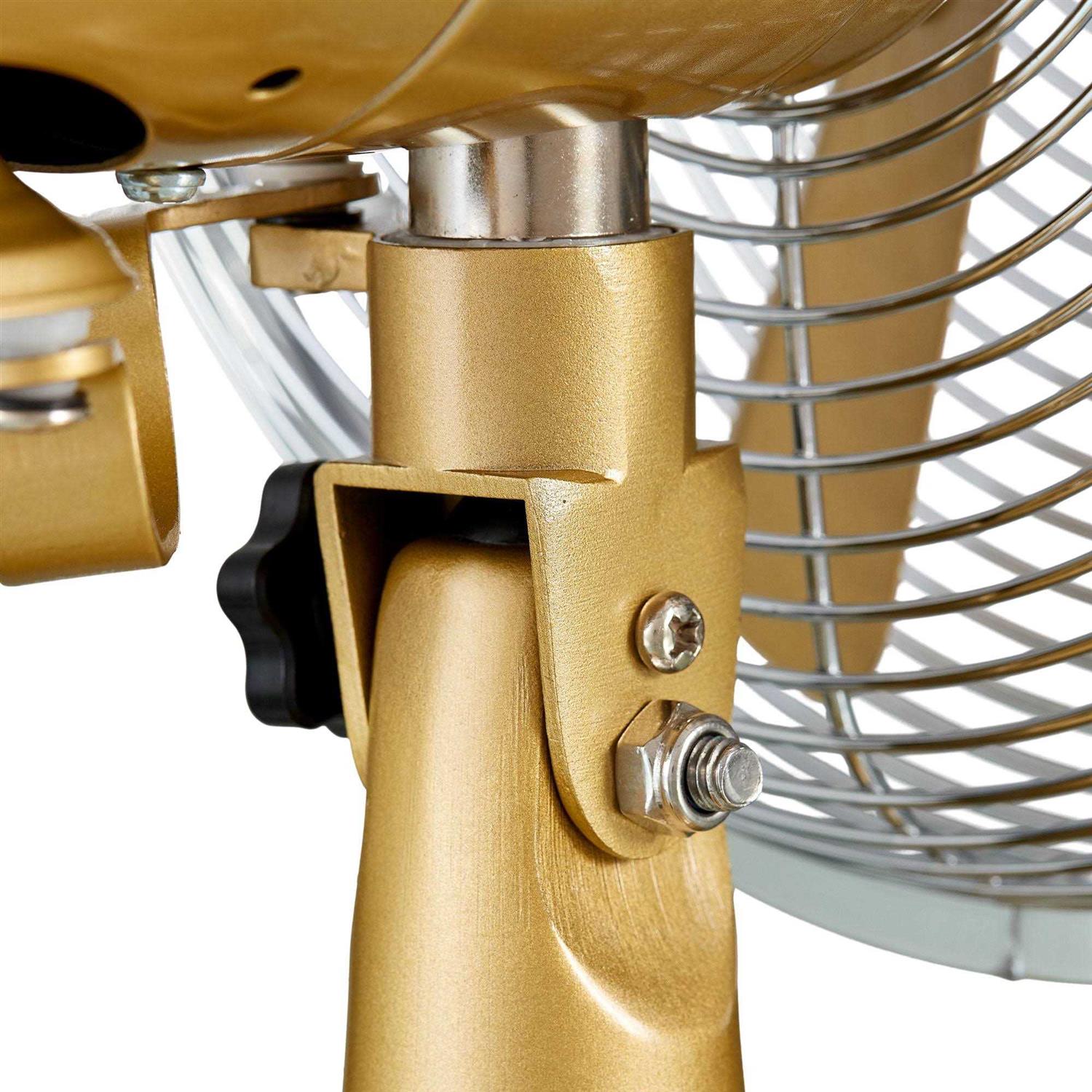 Better Homes & Gardens Retro 3-Speed Metal Tilted-Head Oscillation Table Fan - Image 4