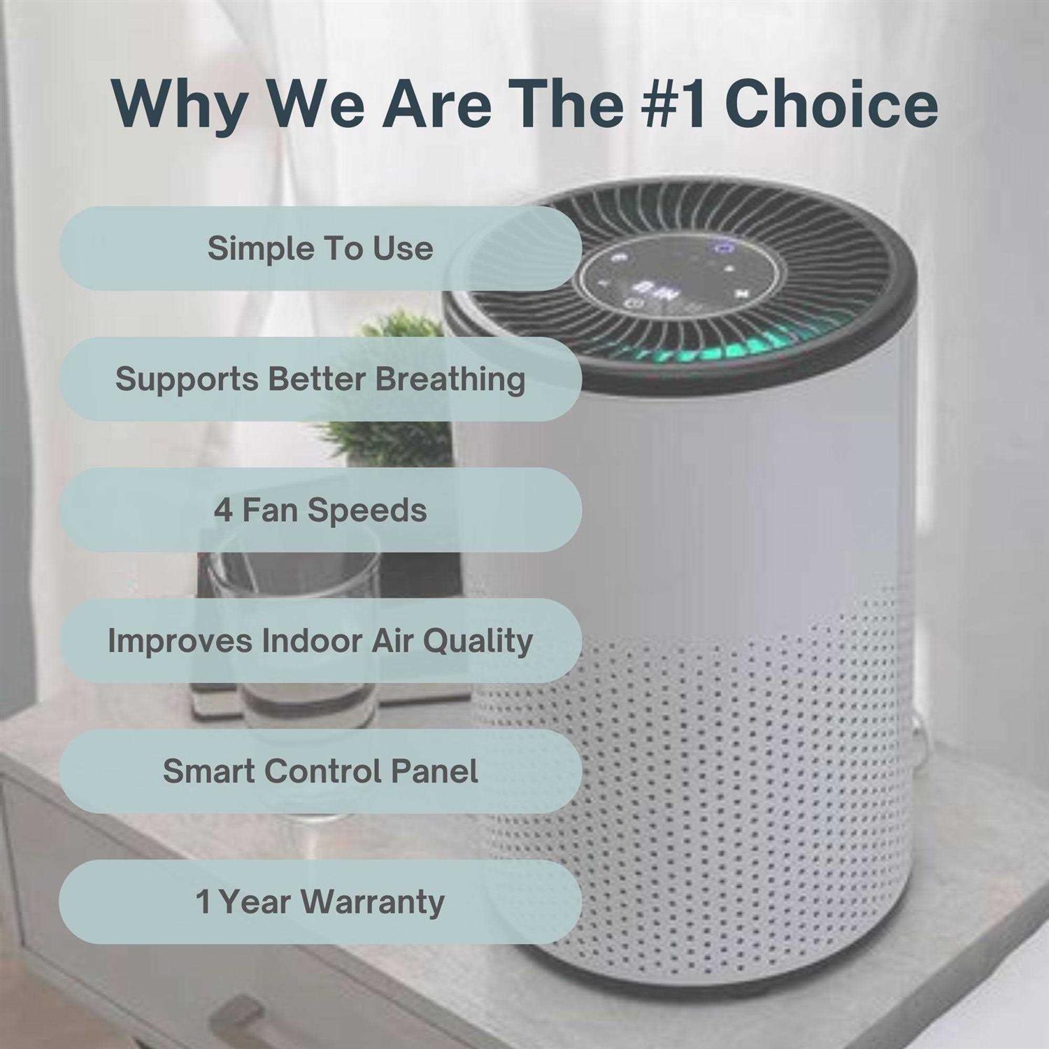 Air Oasis 94 HEPA Air Purifier Quickly Reduces Allergens Dander - Image 4