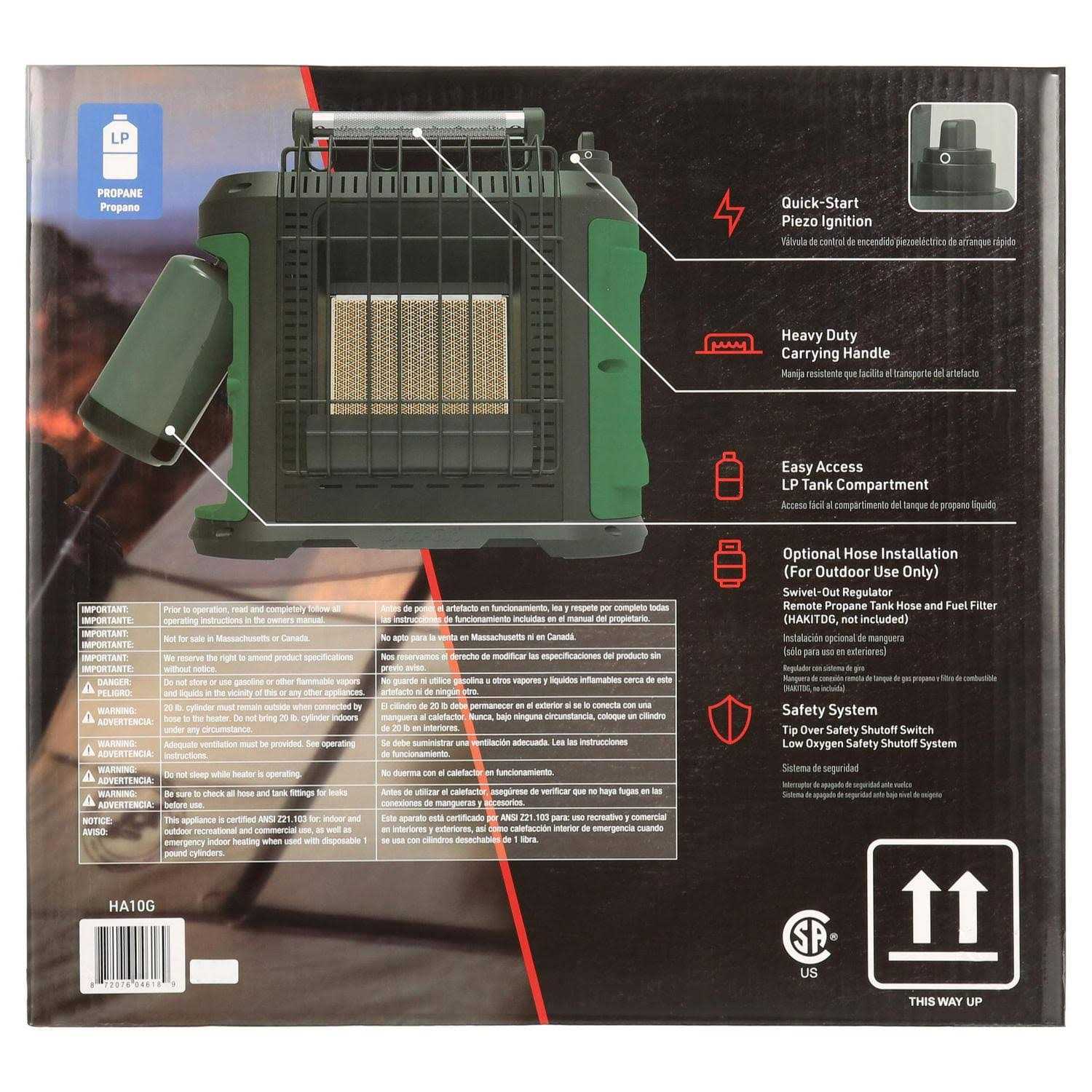 Dyna-Glo 10,000 BTU Grab N Go Portable Propane Heater - Image 4