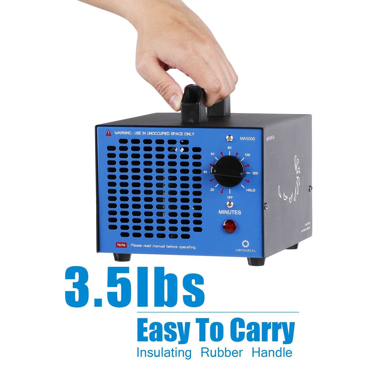 Airthereal MA5000 Commercial Ozone Generator 5000mg/h O3 Machine Home Air Ionizers Deodorizer - Image 5