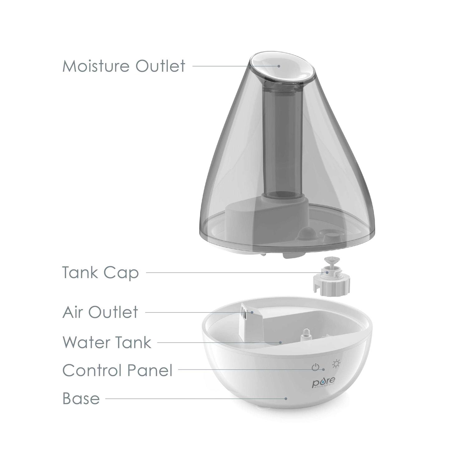 Pure Enrichment MistAire Drop Ultrasonic Cool Mist Humidifier - Image 3