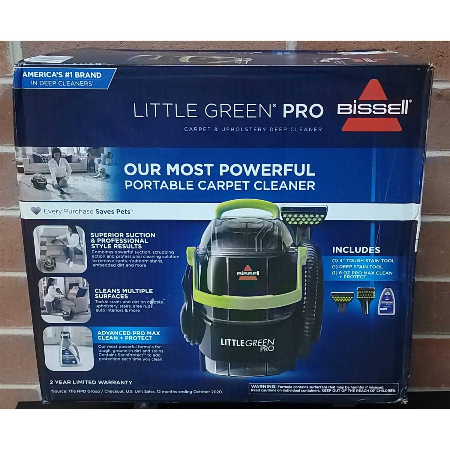 Bissell Little Green Pro Portable Carpet Cleaner - Image 3