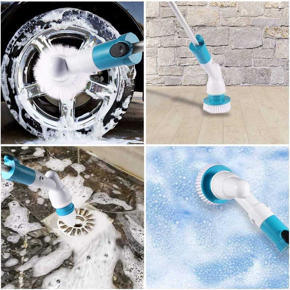 Spin Scrubber, 360 Cordless Tub and Tile Scrubber Multi-Purpose Power Surface Cleaner with 3 Replaceable Cleaning Scrubber Brush Heads - Image 4