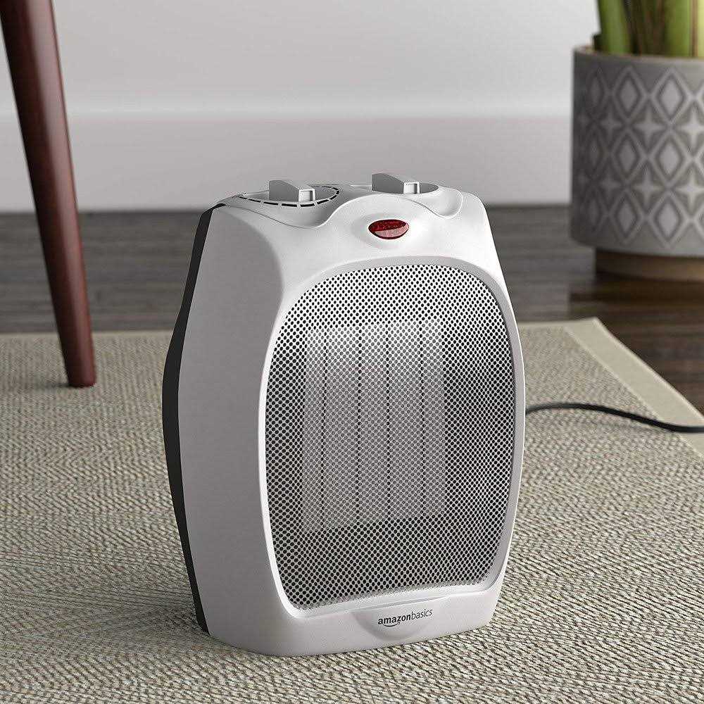 Basics 1500W Ceramic Personal Heater with Adjustable Thermostat - Image 3