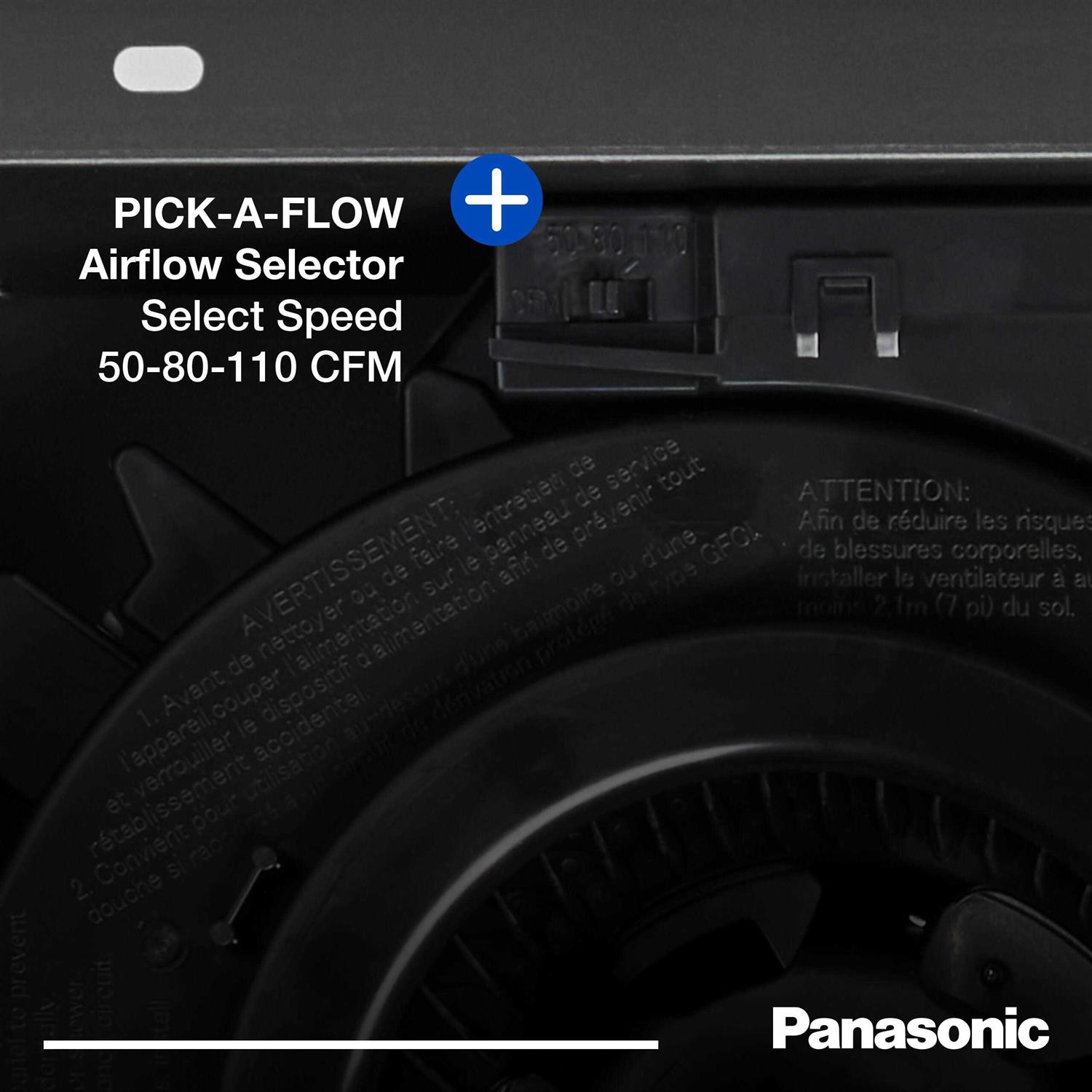 Panasonic FV-0511VF1 WhisperFit DC Fan 50/80/110 CFM - Image 4