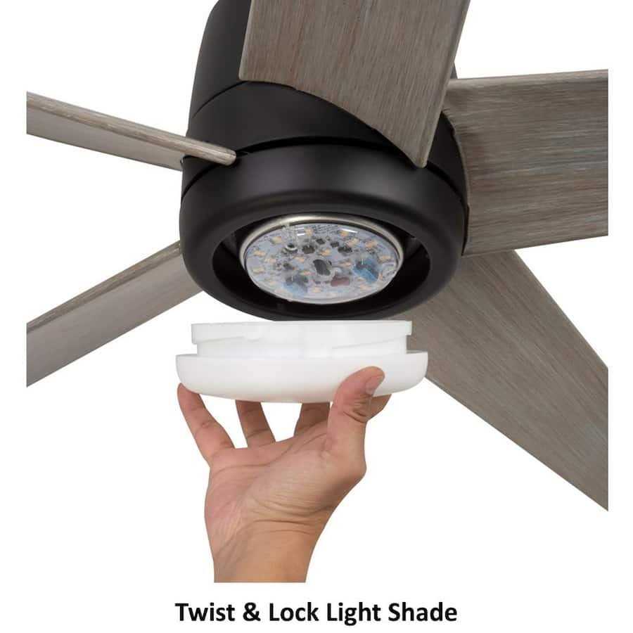 Hampton Bay Mena 54 in. White Color Changing Integrated LED Indoor/Outdoor Ceiling Fan with Light Kit and Remote - Image 4