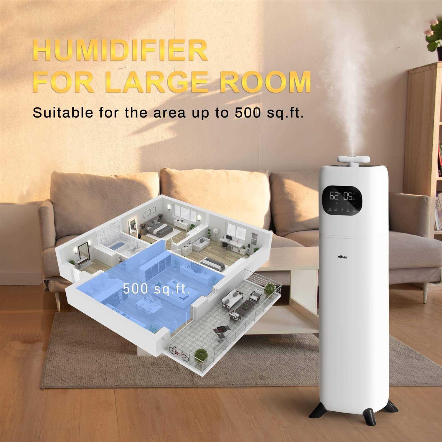 Humidifiers for Bedroom Large Room 2.3Gal/9L Quiet Humidifiers for Bedroom - Image 5